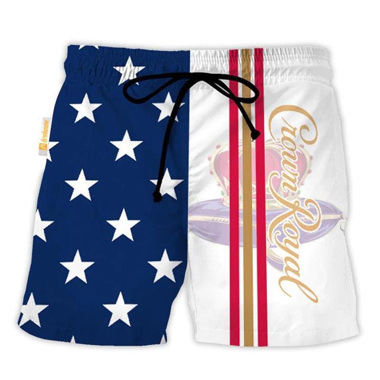 Crown Royal American Flag Swim Trunks