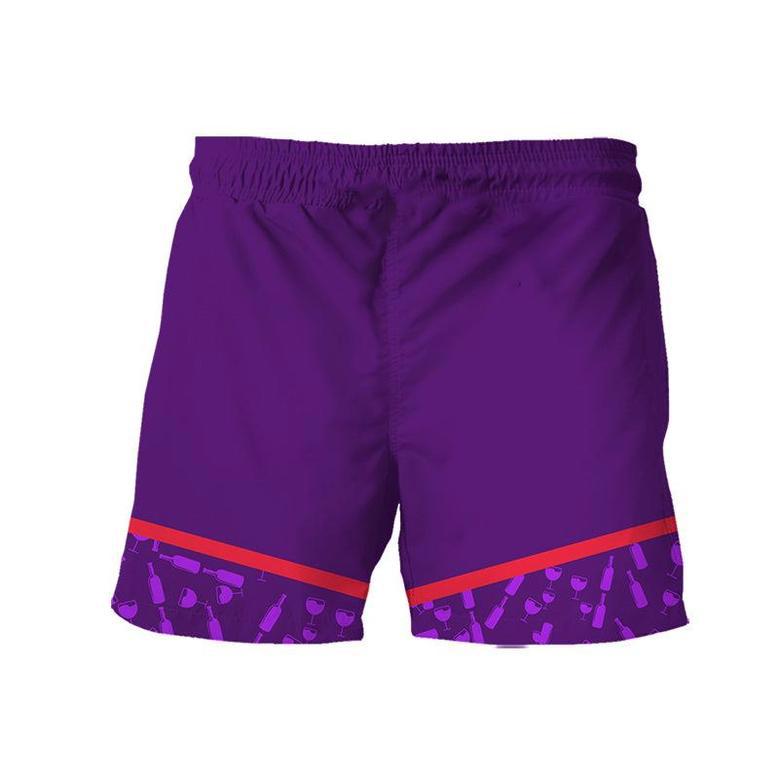 Crown Royal Bottle Pattern Swim Trunks