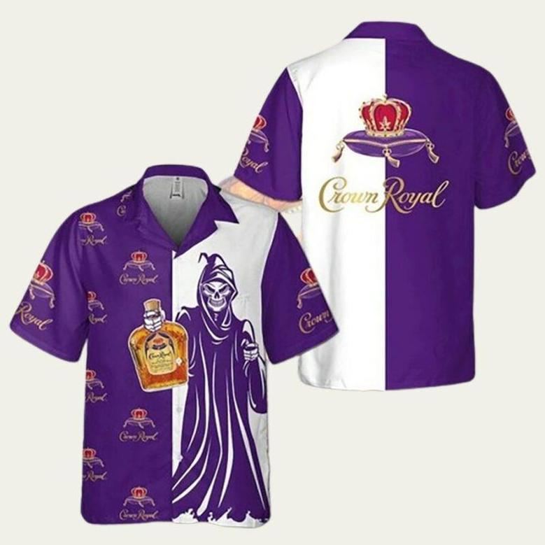 Crown Royal Skull Hawaiian Shirt