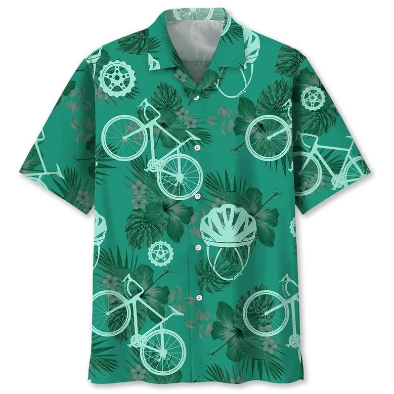 Cycling Kelly Green Hawaiian Shirt Summer Gifts