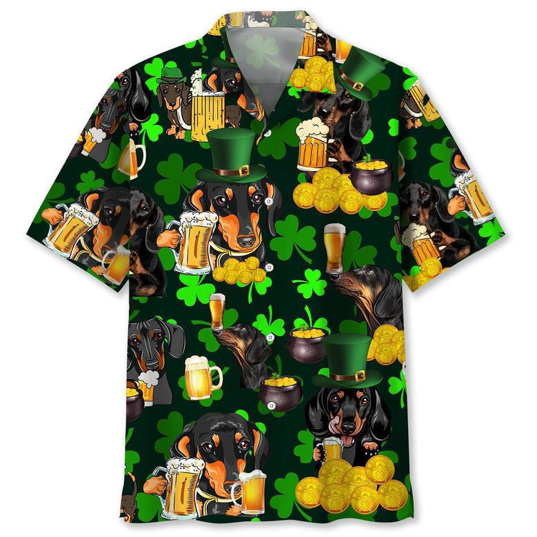 Dachshund Beer Irish St.Patrick Day Hawaiian Shirt Summer Gifts