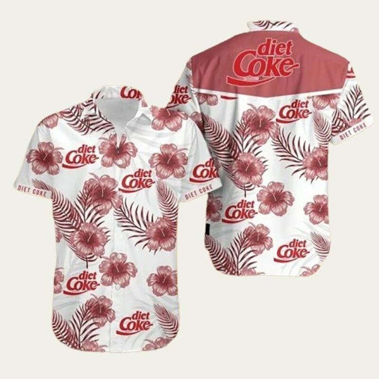 Diet Coke Flower Hawaiian Shirt