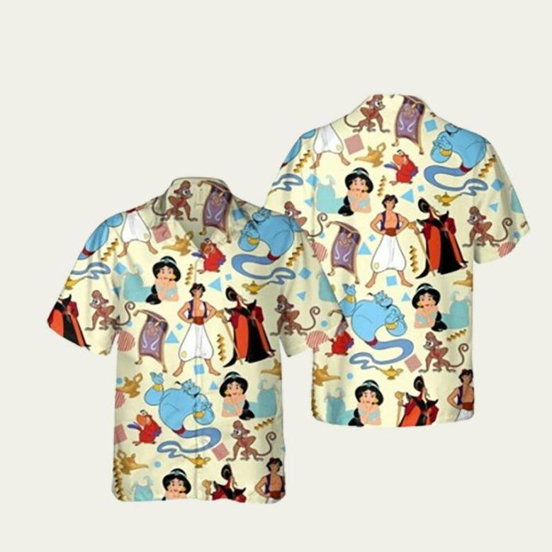 Disney Aladdin And Jasmine Princess Summer Hawaiian Shirt