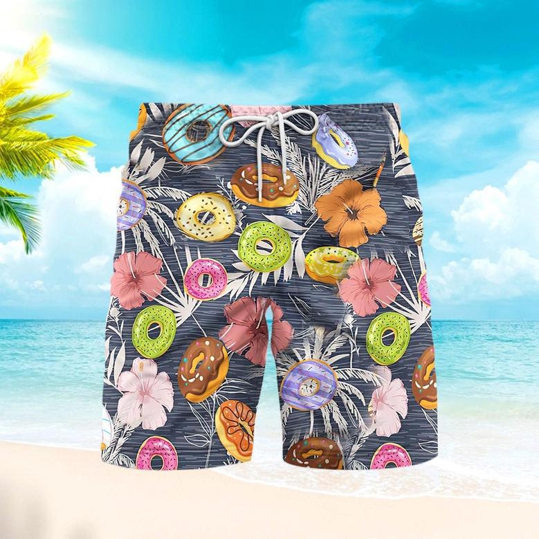 Donuts Tropical Beach Shorts For Men