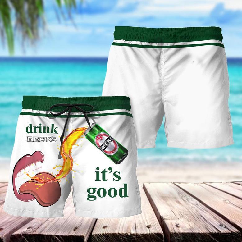 Drink Beck's Beer It's Good Swim Trunks