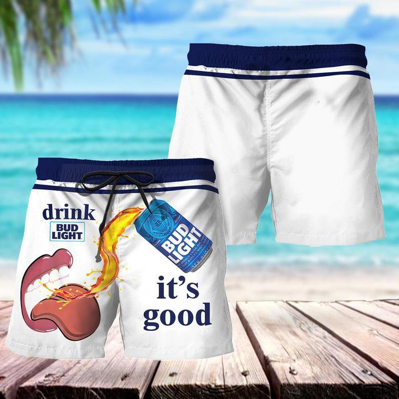 Drink Bud Light It's Good Swim Trunks