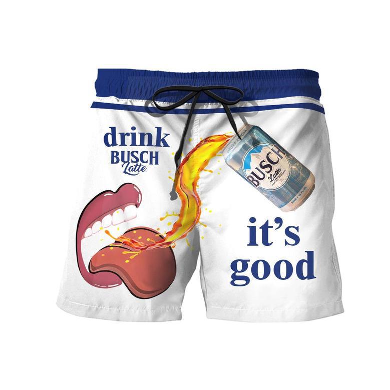 Drink Busch Latte It's Good Swim Trunks