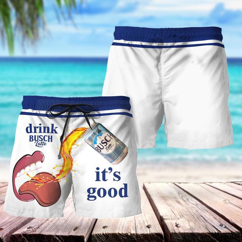 Drink Busch Latte It's Good Swim Trunks