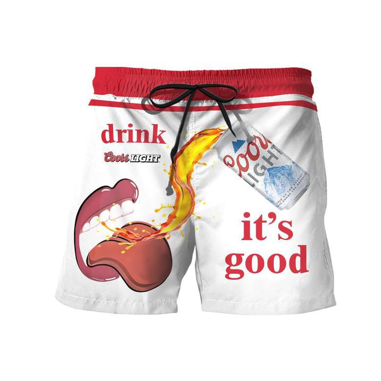 Drink Coors Light It's Good Swim Trunks