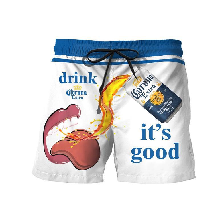 Drink Corona Extra It's Good Swim Trunks