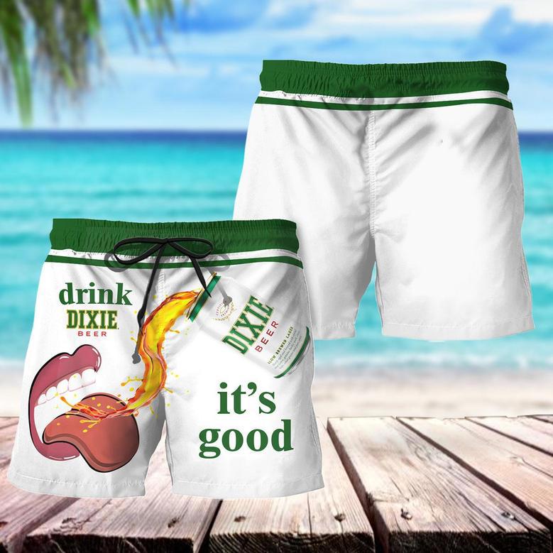 Drink Dixie Beer It's Good Swim Trunks