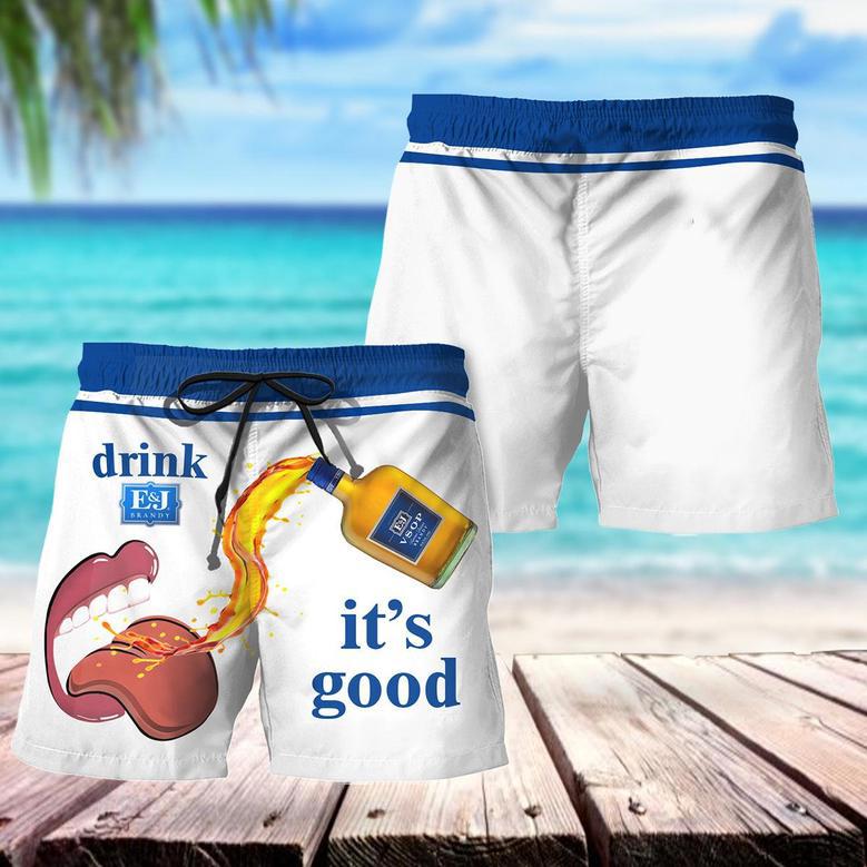 Drink E&J Brandy It's Good Swim Trunks