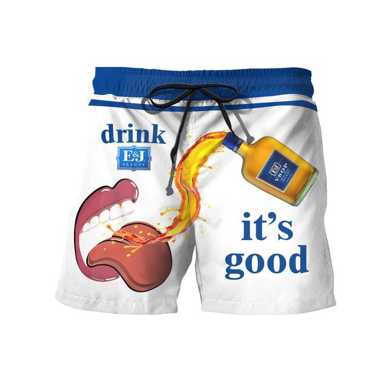 Drink E&J Brandy It's Good Swim Trunks