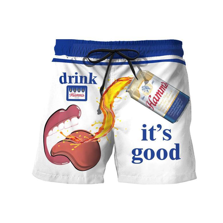 Drink Hamm's Beer It's Good Swim Trunks