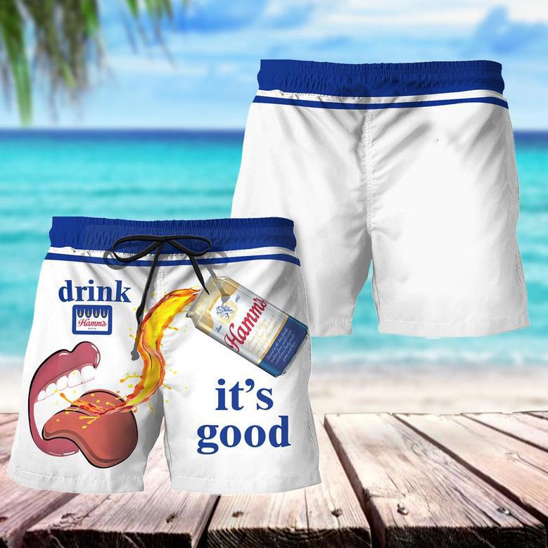 Drink Hamm's Beer It's Good Swim Trunks