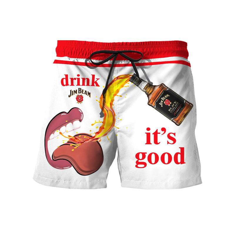 Drink Jim Beam It's Good Swim Trunks