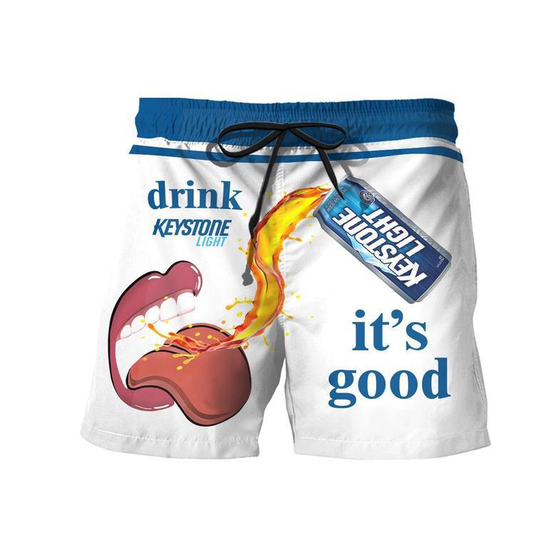 Drink Keystone Light It's Good Swim Trunks