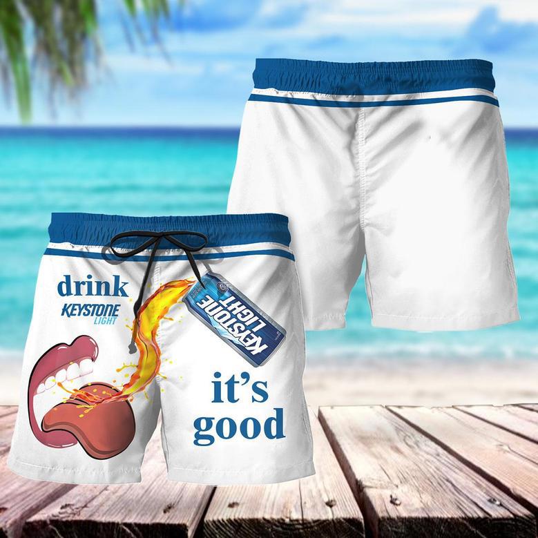 Drink Keystone Light It's Good Swim Trunks