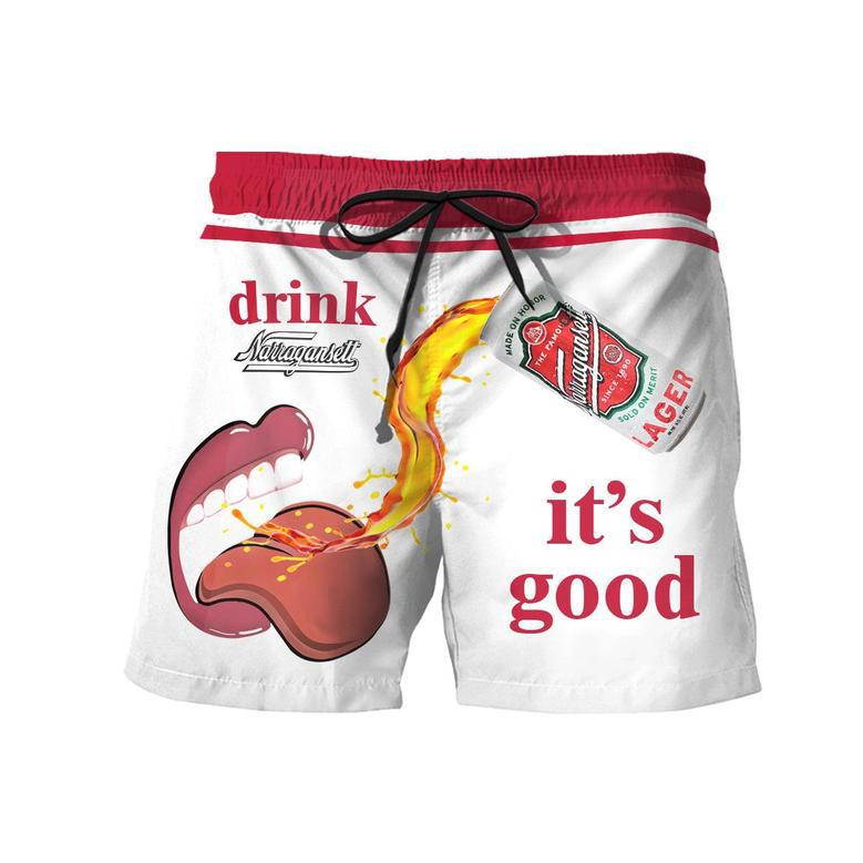 Drink Narragansett It's Good Swim Trunks