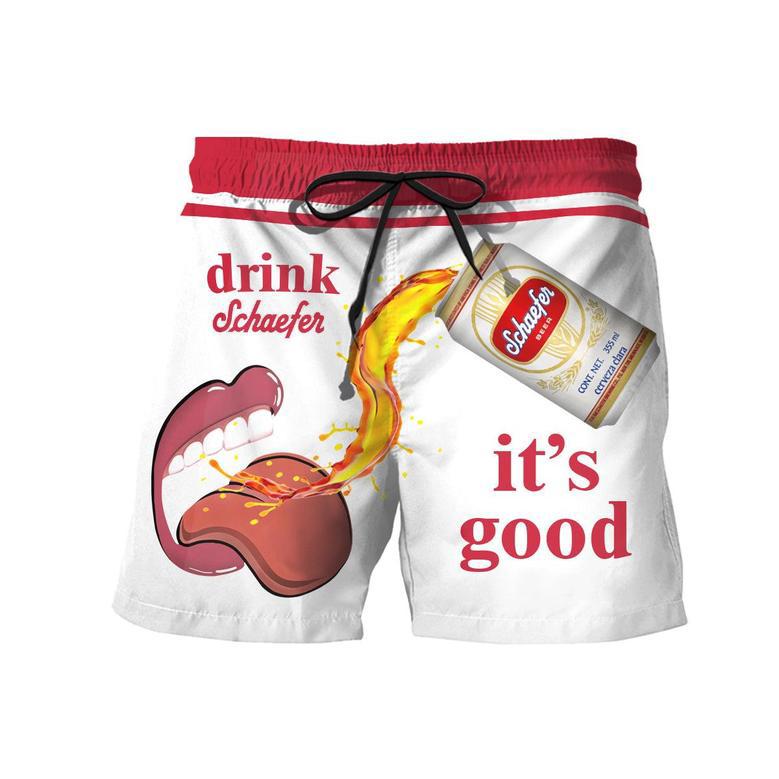 Drink Schaefer Beer It's Good Swim Trunks