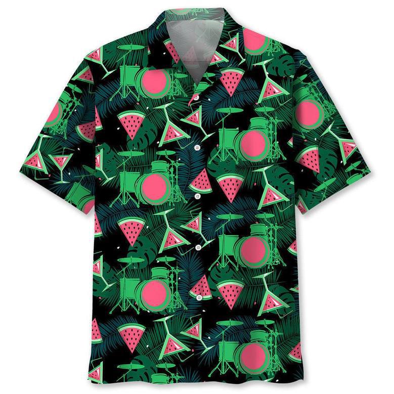 Drum Watermelon Hawaiian Shirt Summer Gifts