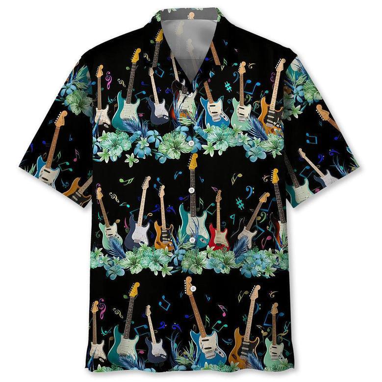 Electric Guitar Hawaiian Shirt Summer Gifts