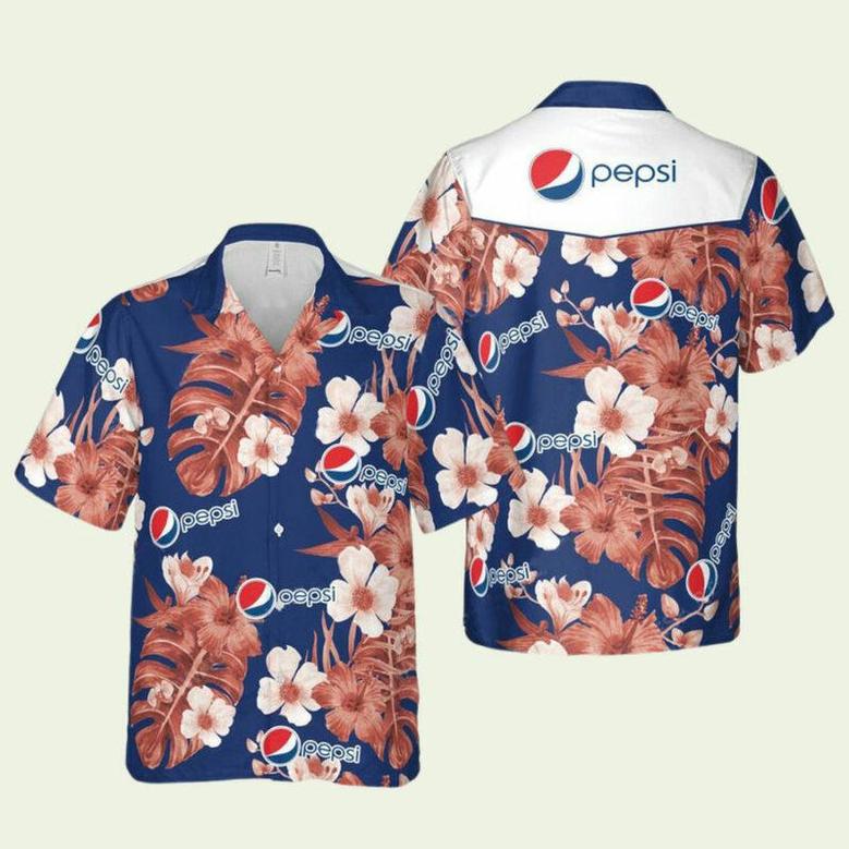 Floral Pepsi Drink Summer Vacation Hawaiian Shirt