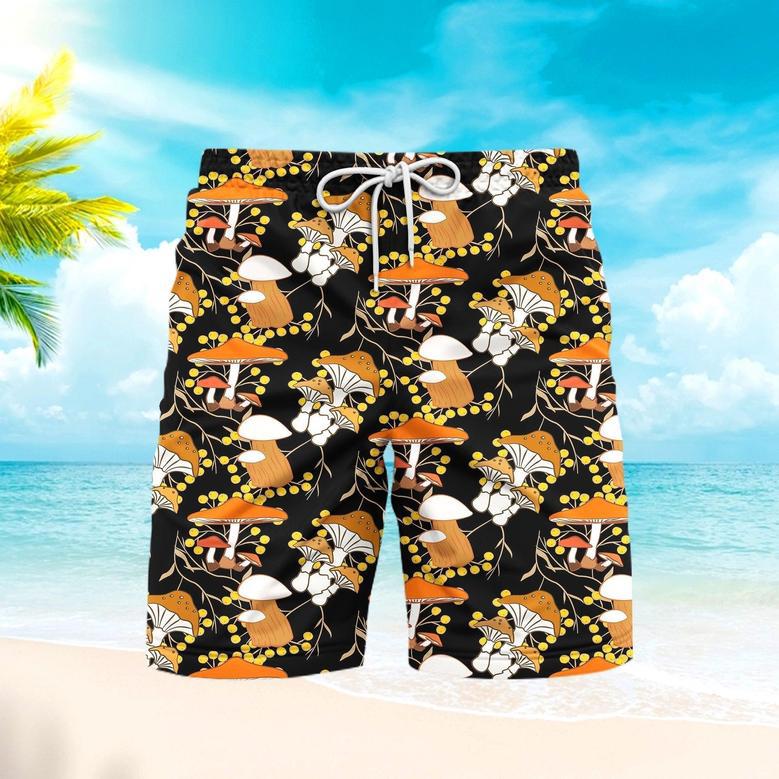 Forage Around And Find Out Mushroom Beach Shorts For Men