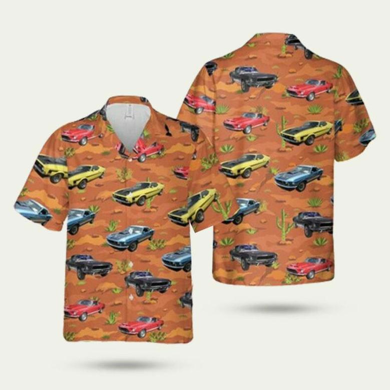 Ford Mustang First Generation Hawaiian Shirt