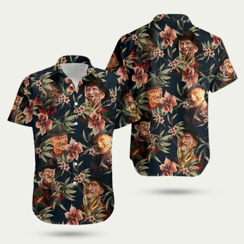 Freddy Krueger Horror Tropical Hawaiian Shirt