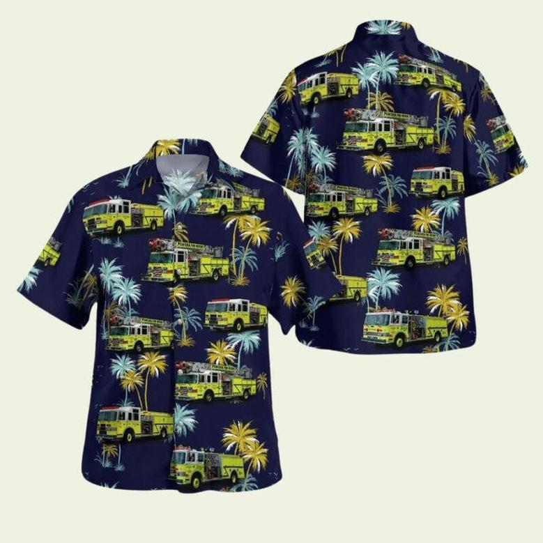 Galloway Township Fire Department Pomona Volunteer Fire Company Hawaiian Shirt