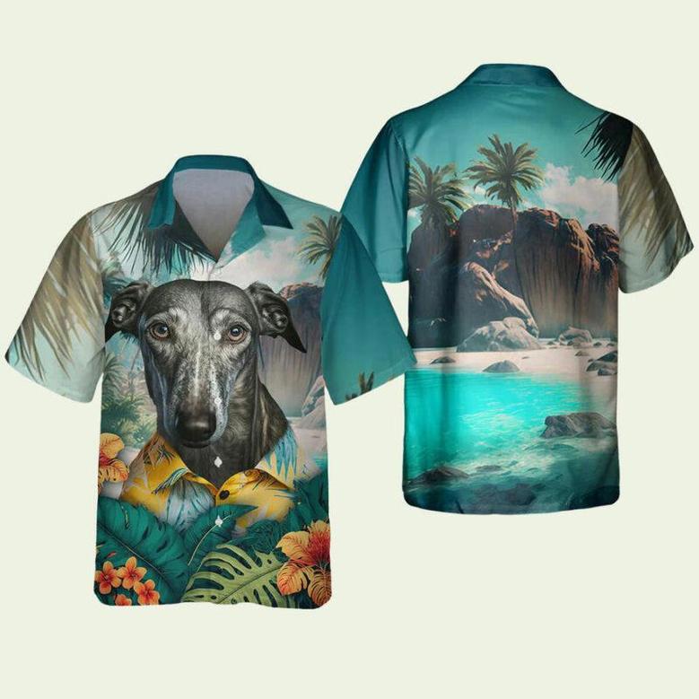 Greyhound Tropical Trendy Hawaiian Shirt