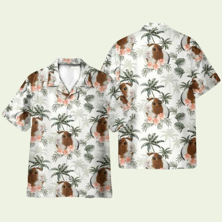 Guinea Pig Tropical Vintage Pattern Hawaiian Shirt