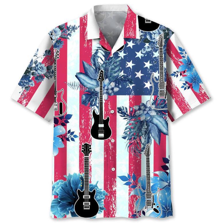 Guitar Usa Nature Hawaiian Shirt Summer Gifts