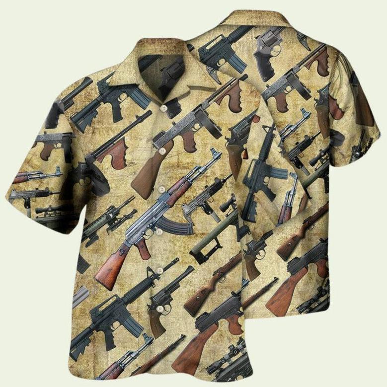 Gun Its All About Guns Hawaiian Shirt