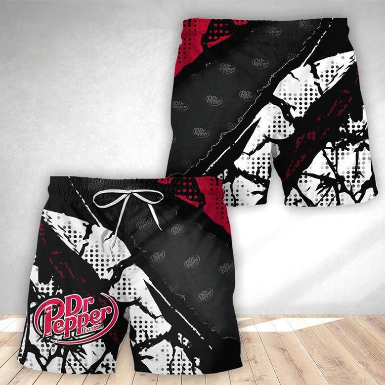 Halftone Dr Pepper Swim Trunks