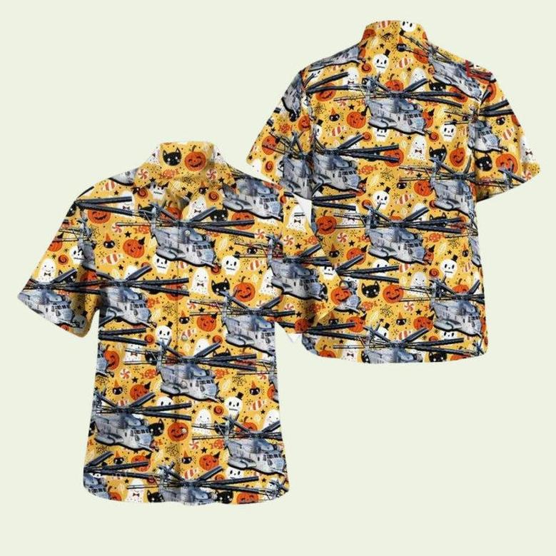 Halloween Sikorsky Ch Super Stallion Hawaiian Shirt