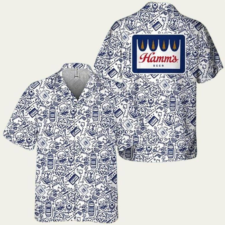 Hamms Beer Summer Hawaiian Shirt