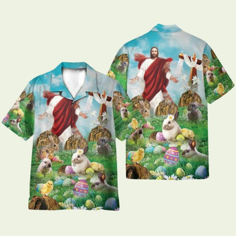 Happy Easter Jesus Is Risen Hawaiian Shirt