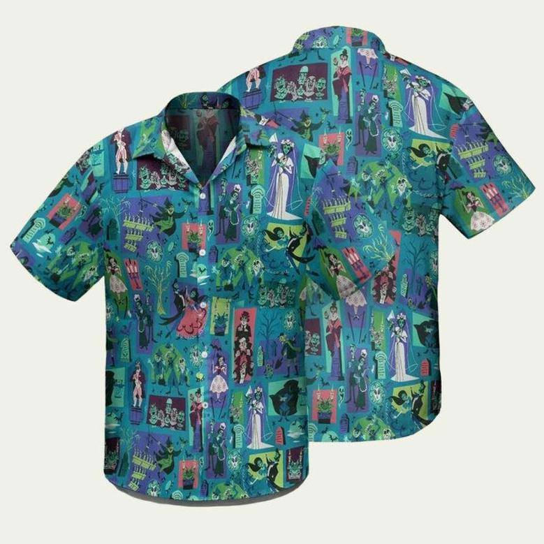 Haunted Mansion Movie Horror Hawaiian Shirt