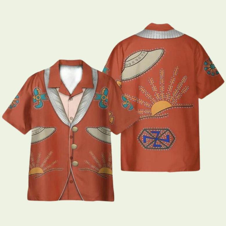 Heart Of The Great American Nudie Cosplay Costume Hawaiian Shirt