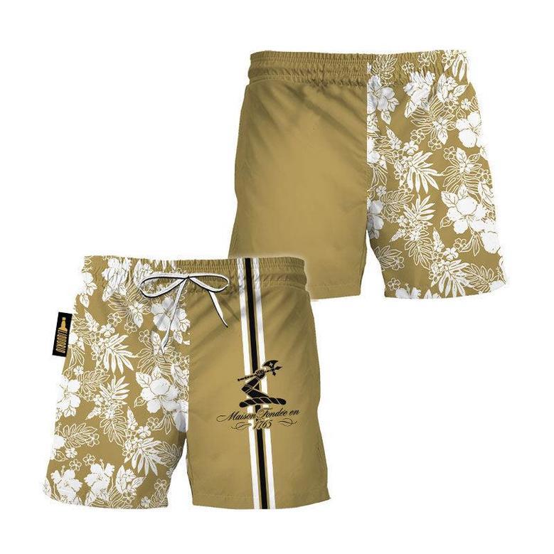 Hennessy Flower Stripe Swim Trunks