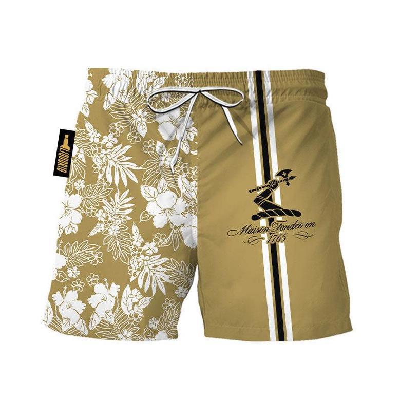 Hennessy Flower Stripe Swim Trunks