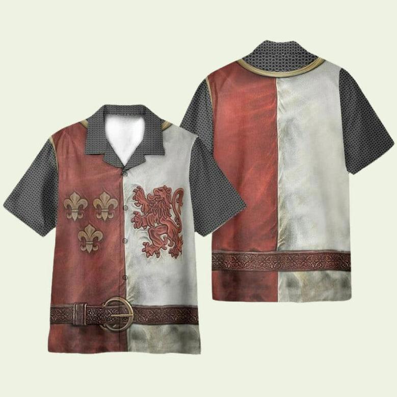 Heraldic Knight Cosplay Costume Hawaiian Shirt