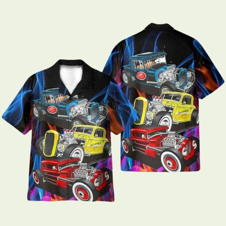 Hot Rod Car Hawaiian Shirt