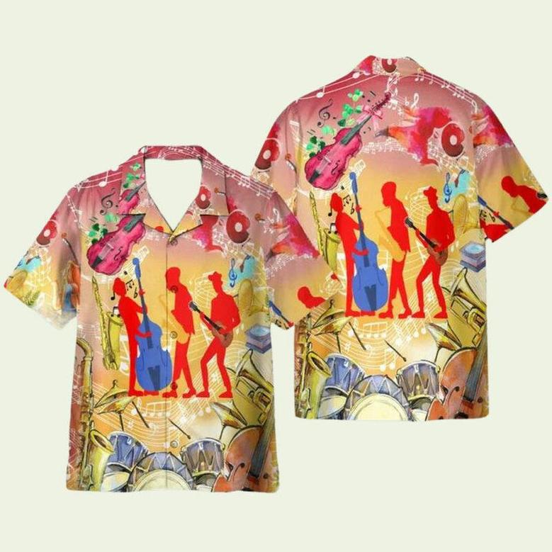 Jazz Music Funny Hawaiian Shirt