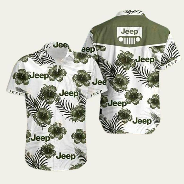 Jeep Car Tropical Flower Amazing Hawaiian Shirt