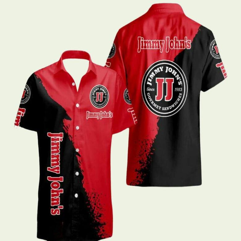 Jimmy Johns Logo Brand Luau Hawaiian Shirt