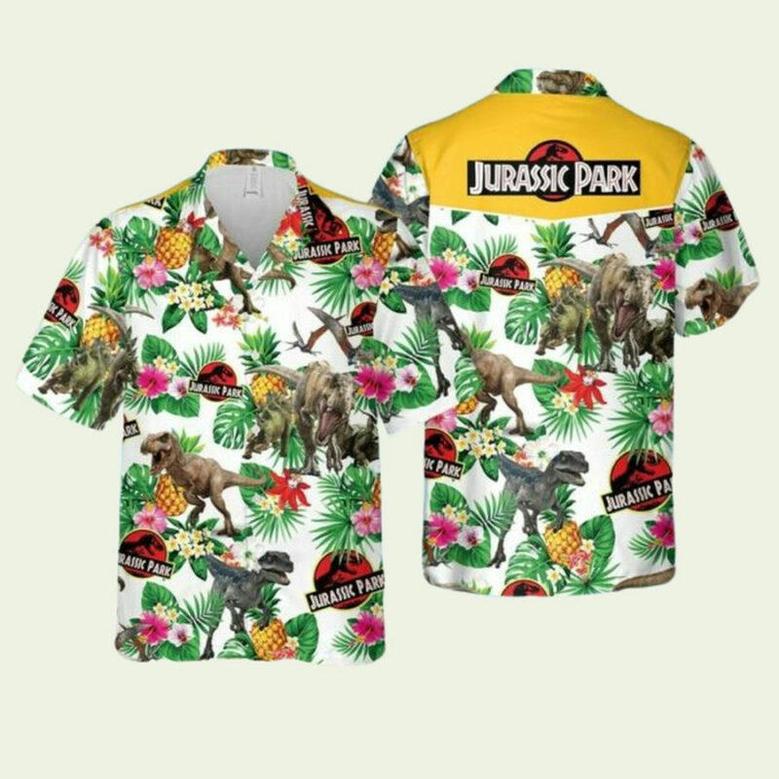 Jurassic Park Pineapple Hawaiian Shirt