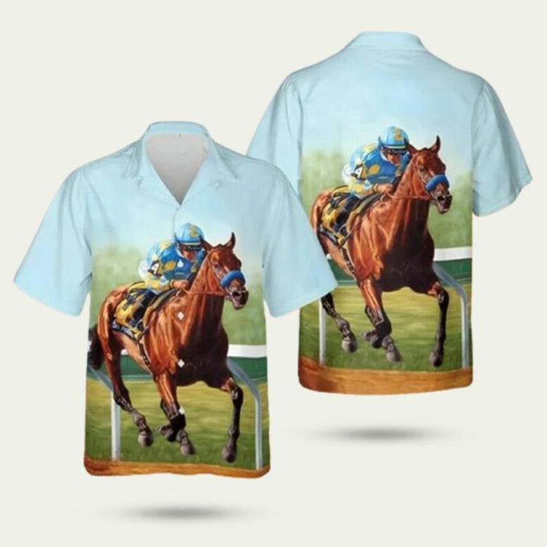 Kentucky Derby Horse Racing Hawaiian Shirt